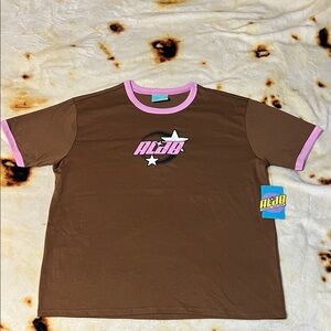 AL33 Brown and Pink Kids Short Sleeve Tee